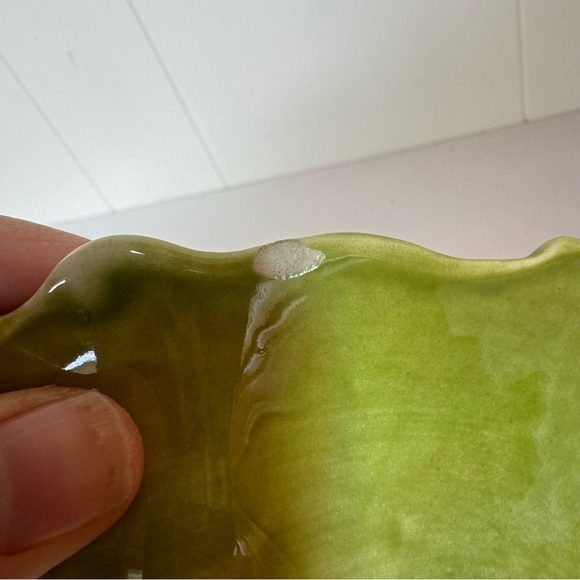 Vintage Italian Majolica Pottery Multi Coloured Cabbage Leaf Bowl - Picture 8 of 11